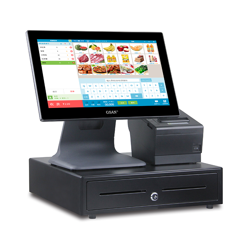 GS-A4 Complete Set Tact Screen POS Machine Point of Sale Point Terminal System à vendre