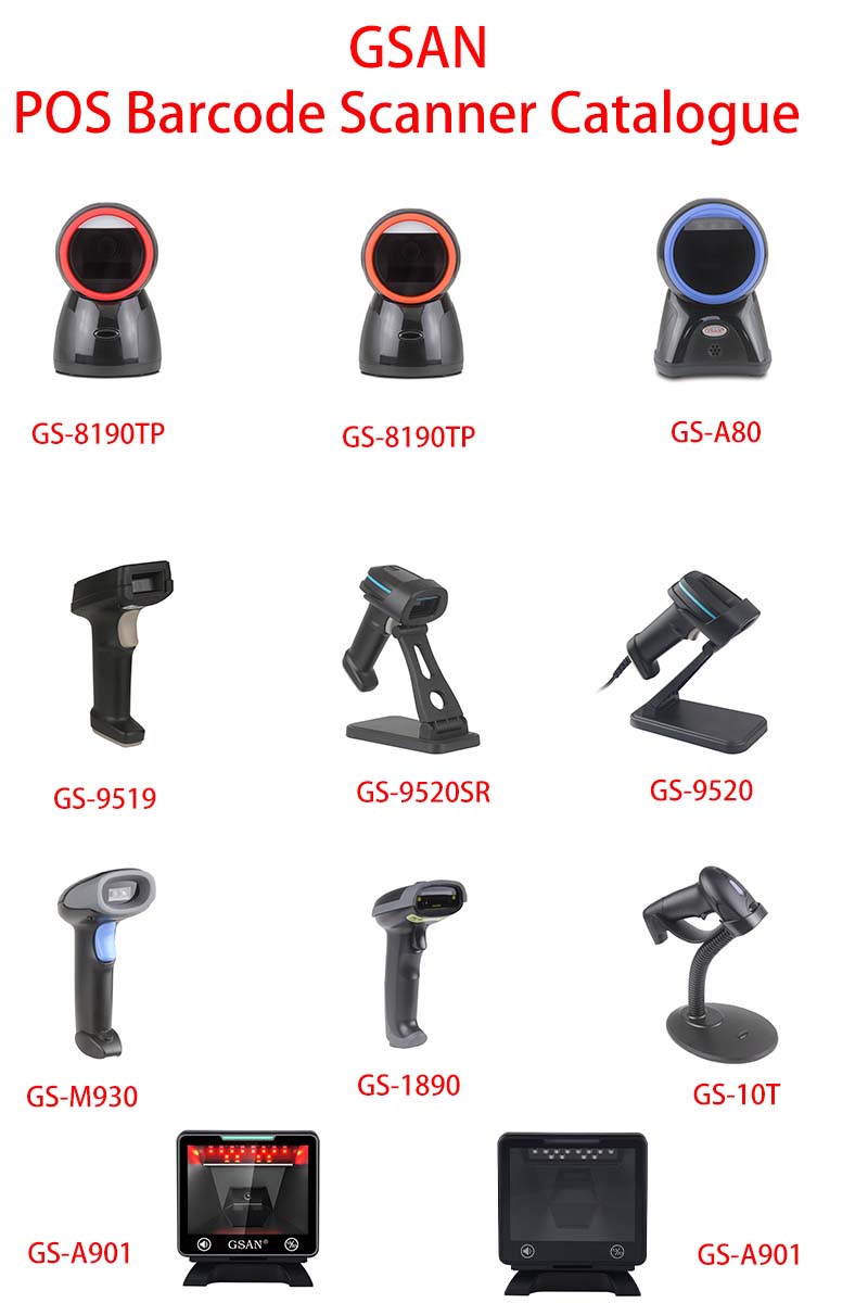 GSAN Catalogue de scanners de codes-barres POS