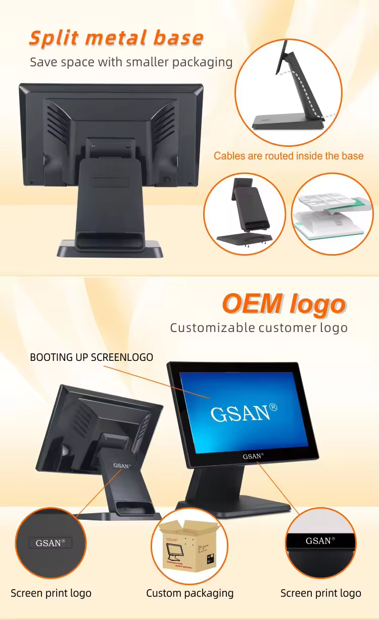 BASE DE L'ÉCRAN TICT SYSTÈME DE POS SYSTÈME 