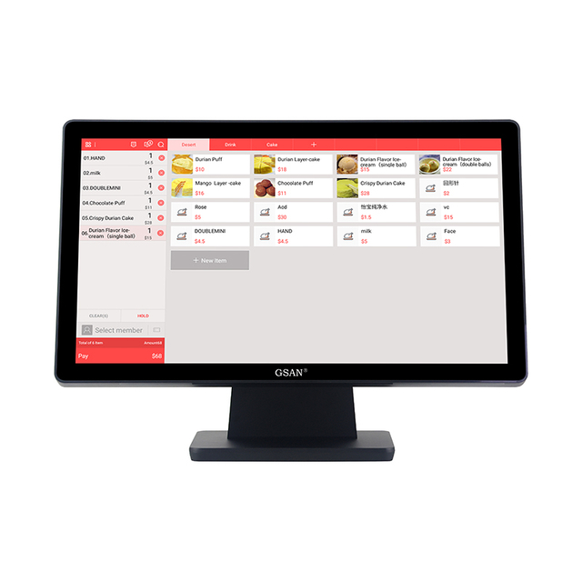 GS-2105 Moniteur à écran tactile capacitif plat de qualité industrie