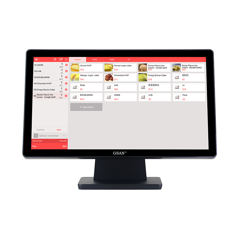 GS-2105 Moniteur à écran tactile capacitif plat de qualité industrie