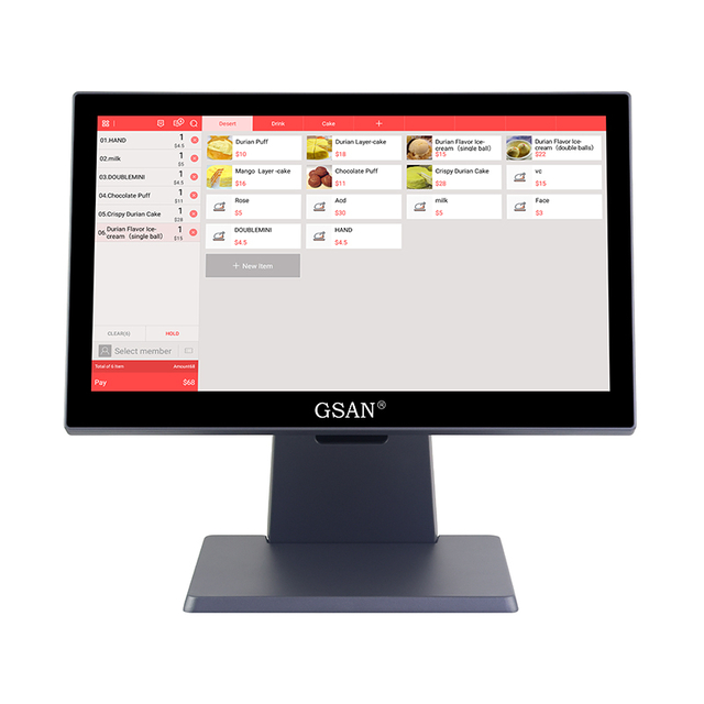 GS-T2 All In One Tact Screen POS System Mardware for Supermarket