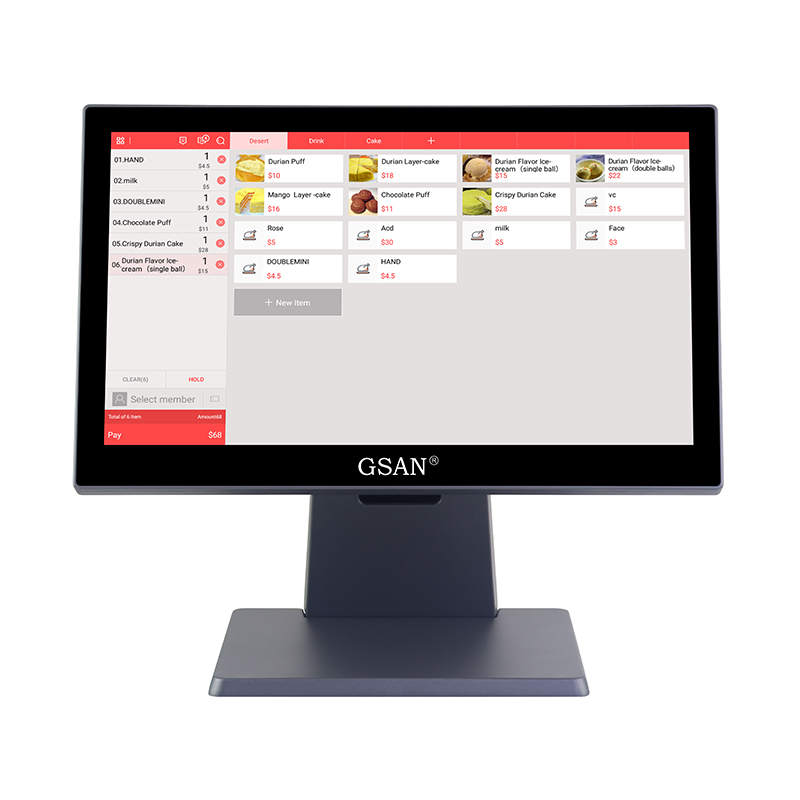 GS-T2 All In One Tact Screen POS System Mardware for Supermarket