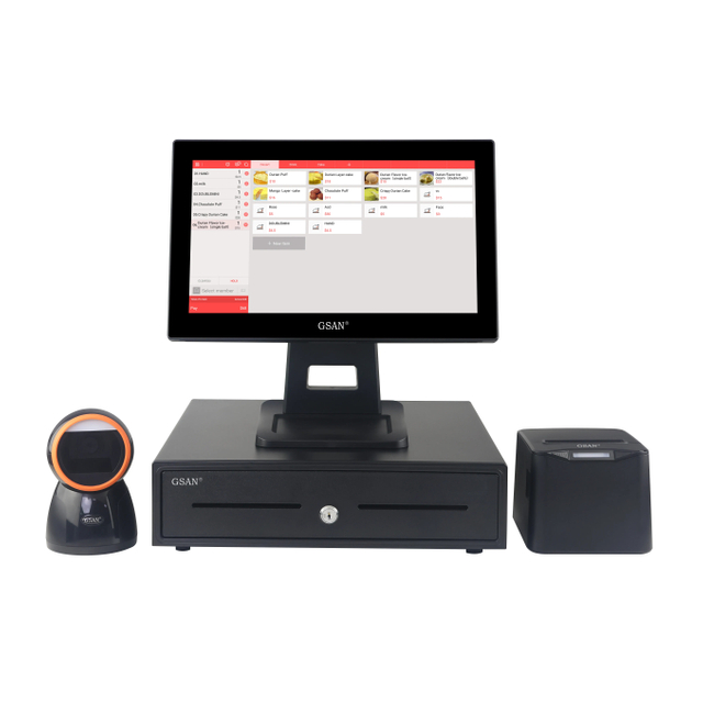 GS-A4 All en un seul écran tactile POS Système de bureau de bureau