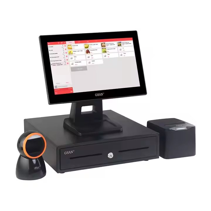 GS-A4 All en un seul écran tactile POS Système de bureau de bureau