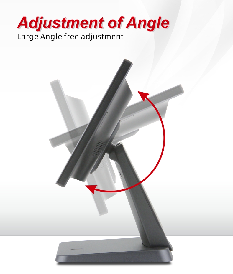 Réglage de l'angle pour le moniteur tactile