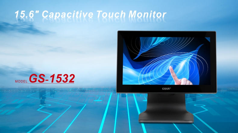 Moniteur tactile capacitif de 15,6 pouces