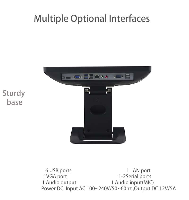 interface facultative du matériel du système de point de vente