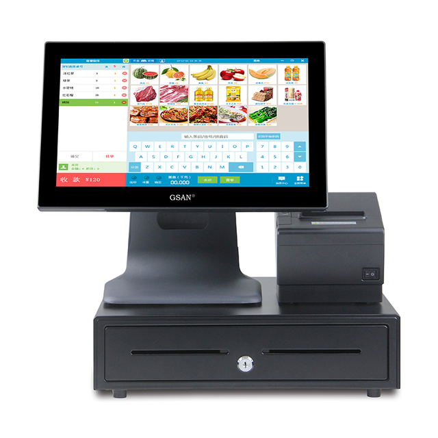 GS-A4 Complete Set Tact Screen POS Machine Point of Sale Point Terminal System à vendre