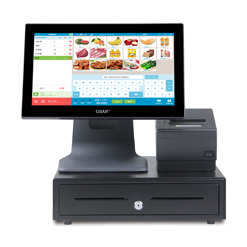 GS-A4 Complete Set Tact Screen POS Machine Point of Sale Point Terminal System à vendre