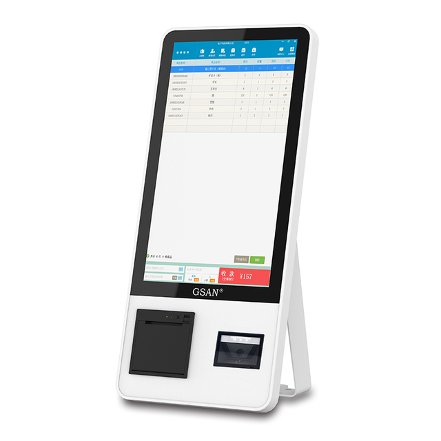 GS-Q1 Supermarché en libre-service Touch Payment de paiement Machine POS Terminal Système