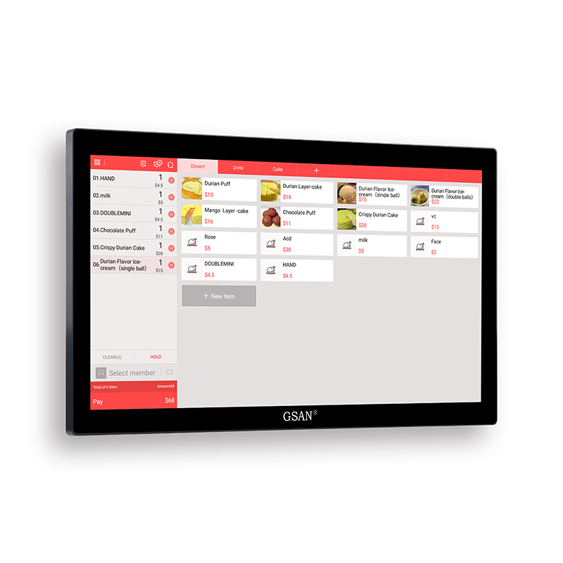 GS-A7 tout dans un système de position d'écran tactile de Windows 21,5' pour les magasins de détail