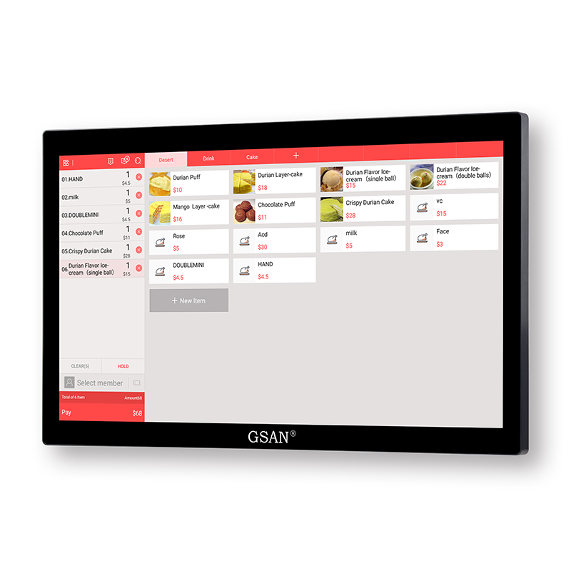 GS-A7 tout dans un système de position d'écran tactile de Windows 21,5' pour les magasins de détail