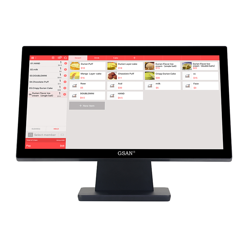 GS-A7 tout dans un système de position d'écran tactile de Windows 21,5' pour les magasins de détail